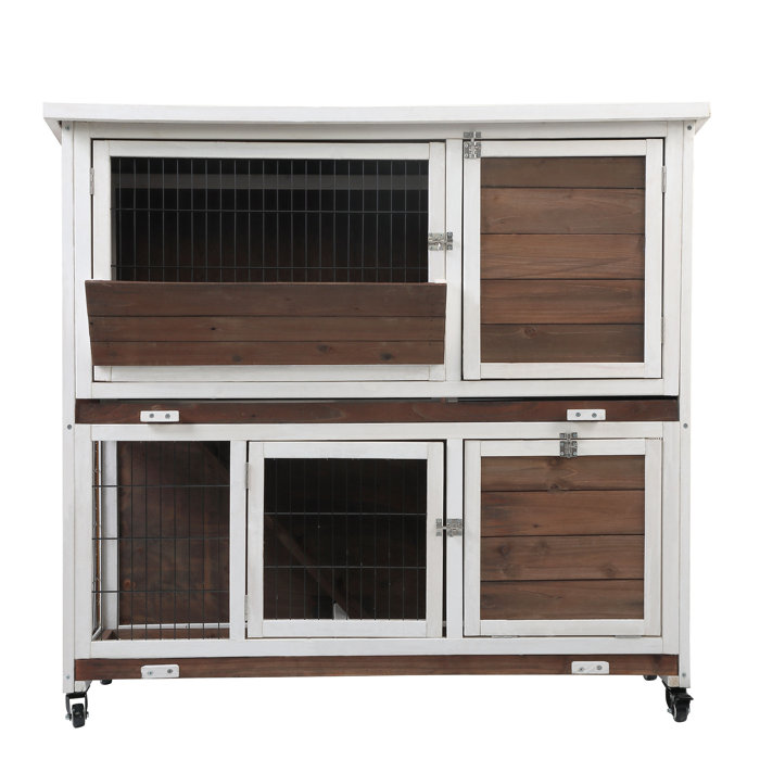 Tucker Murphy Pet™ Taburao Weather Resistant Rabbit Hutch with Ramp